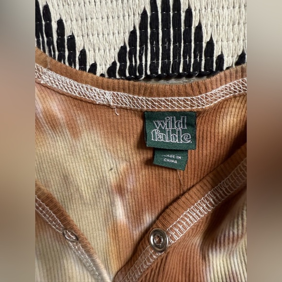 Wild Fable Brown and Cream Fitted Tank Bodysuit - Picture 4 of 11